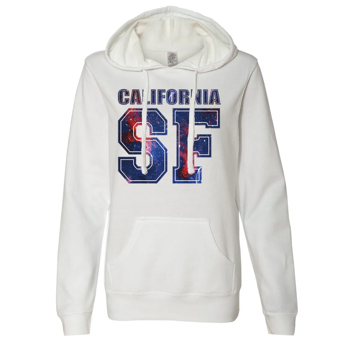 California SF Nebula Ladies Lightweight Fitted Hoodie