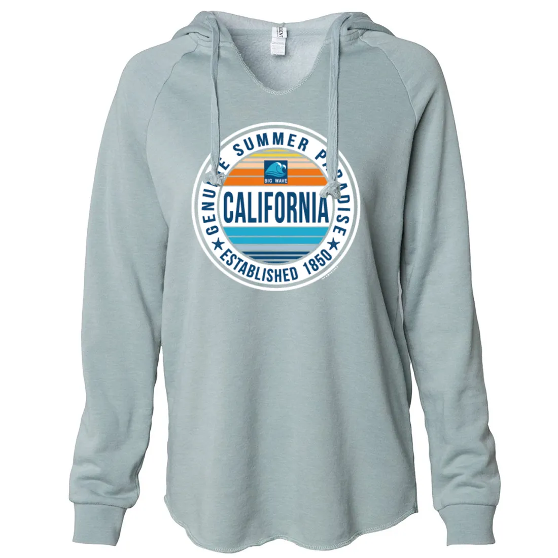 California Summer Paradise Women's Soft Hooded Pullover