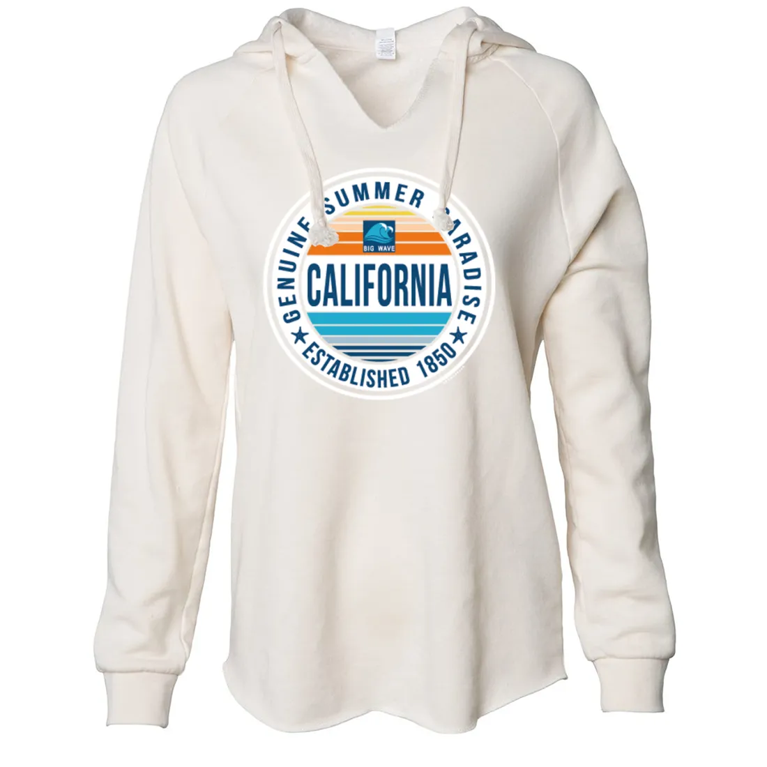 California Summer Paradise Women's Soft Hooded Pullover