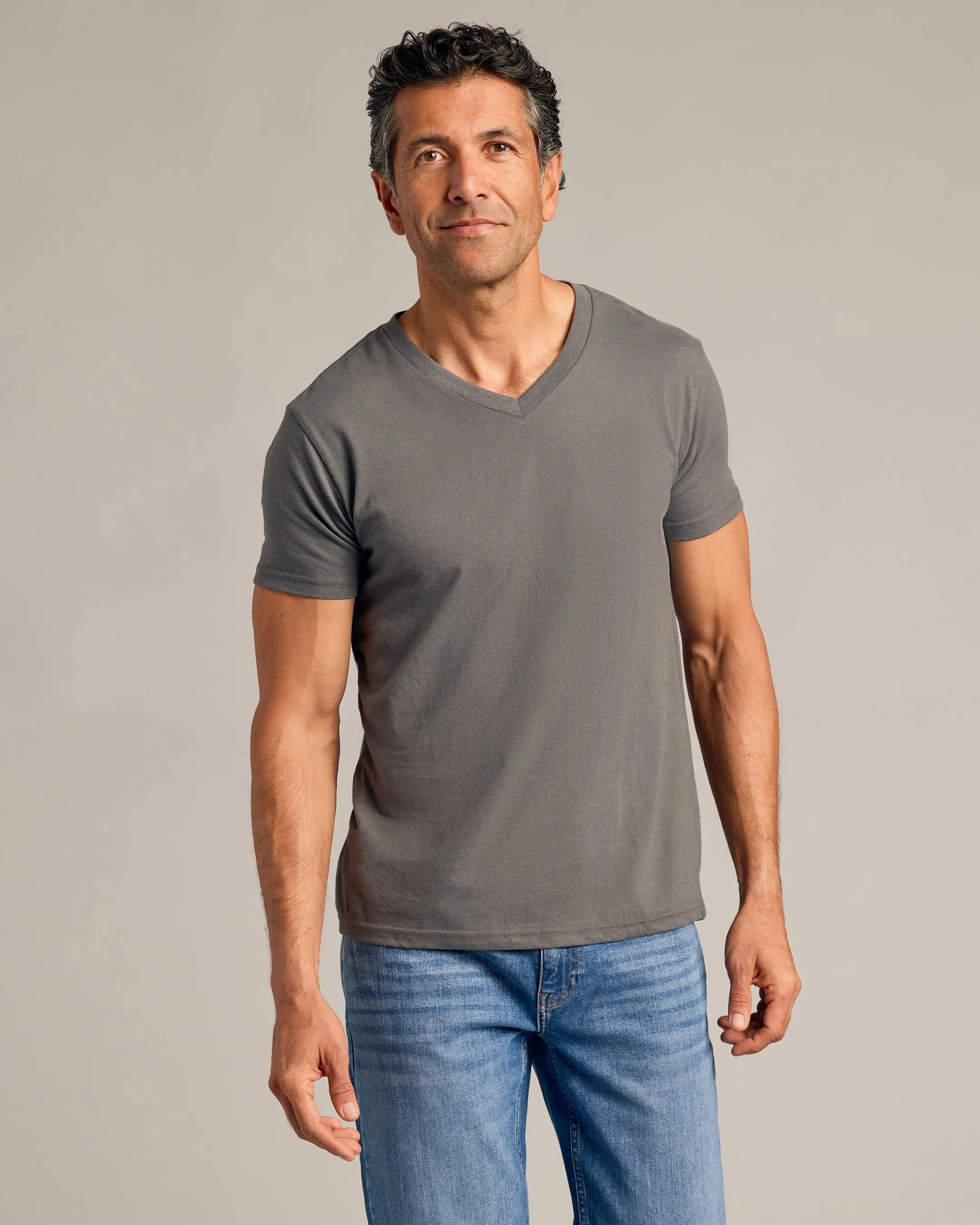 Carbon V-Neck Tee