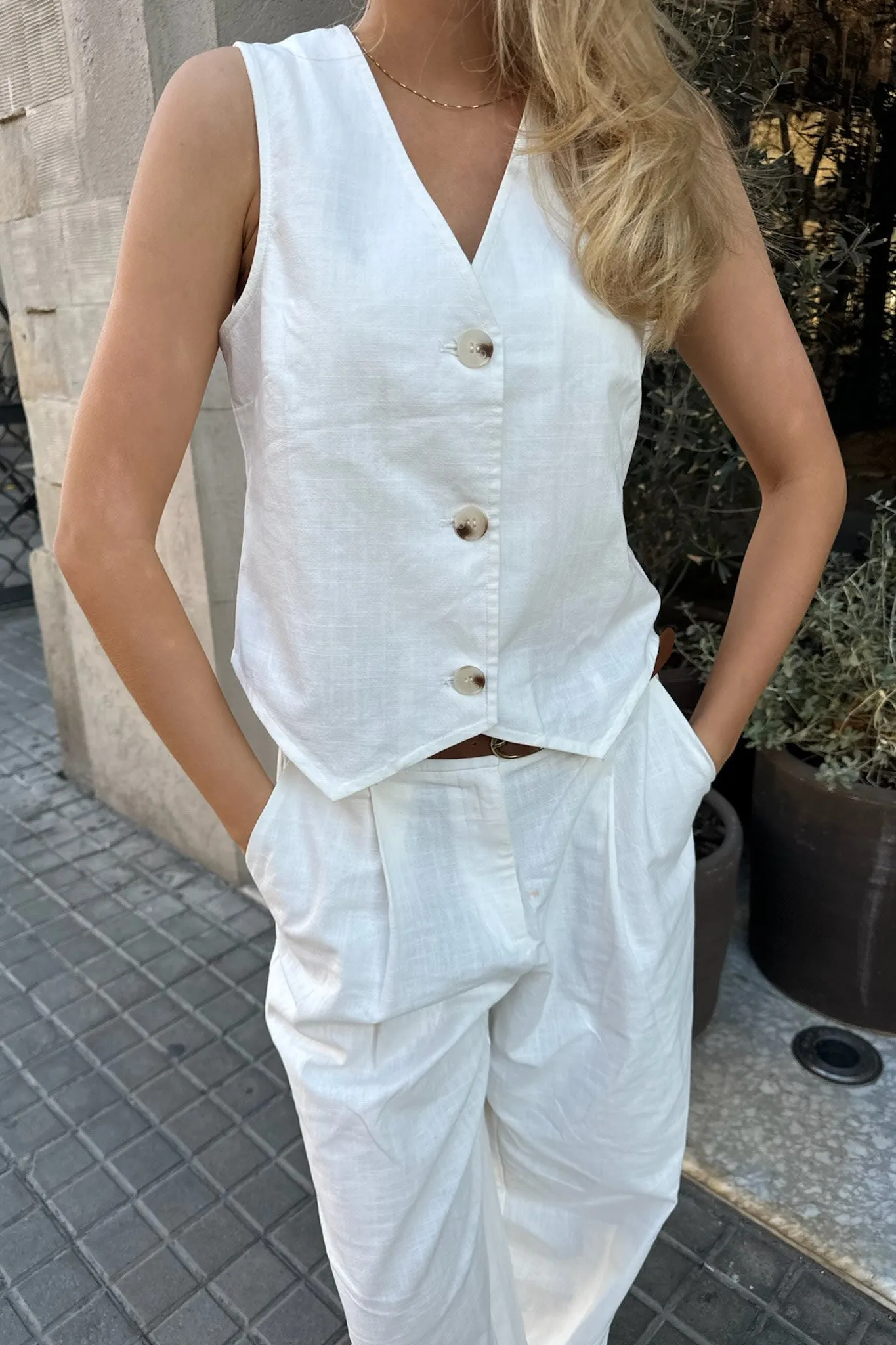 CelinaIC Vest - Hvid