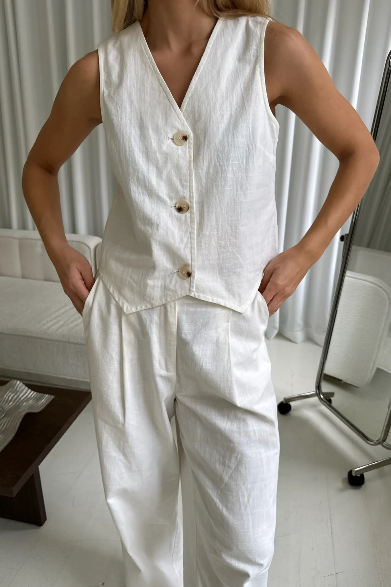 CelinaIC Vest - Hvid