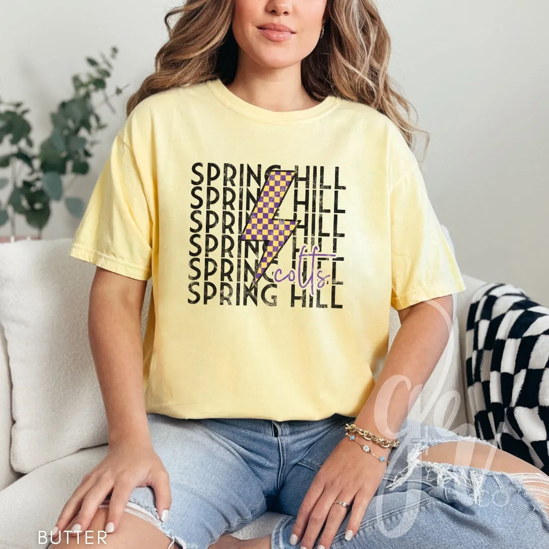 Checkered Bolt Colts (Tees Sweatshirts)