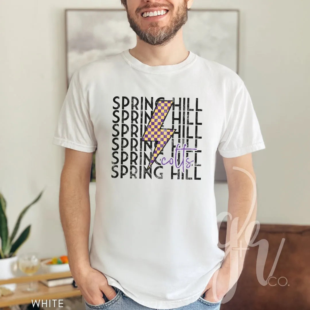 Checkered Bolt Colts (Tees Sweatshirts)