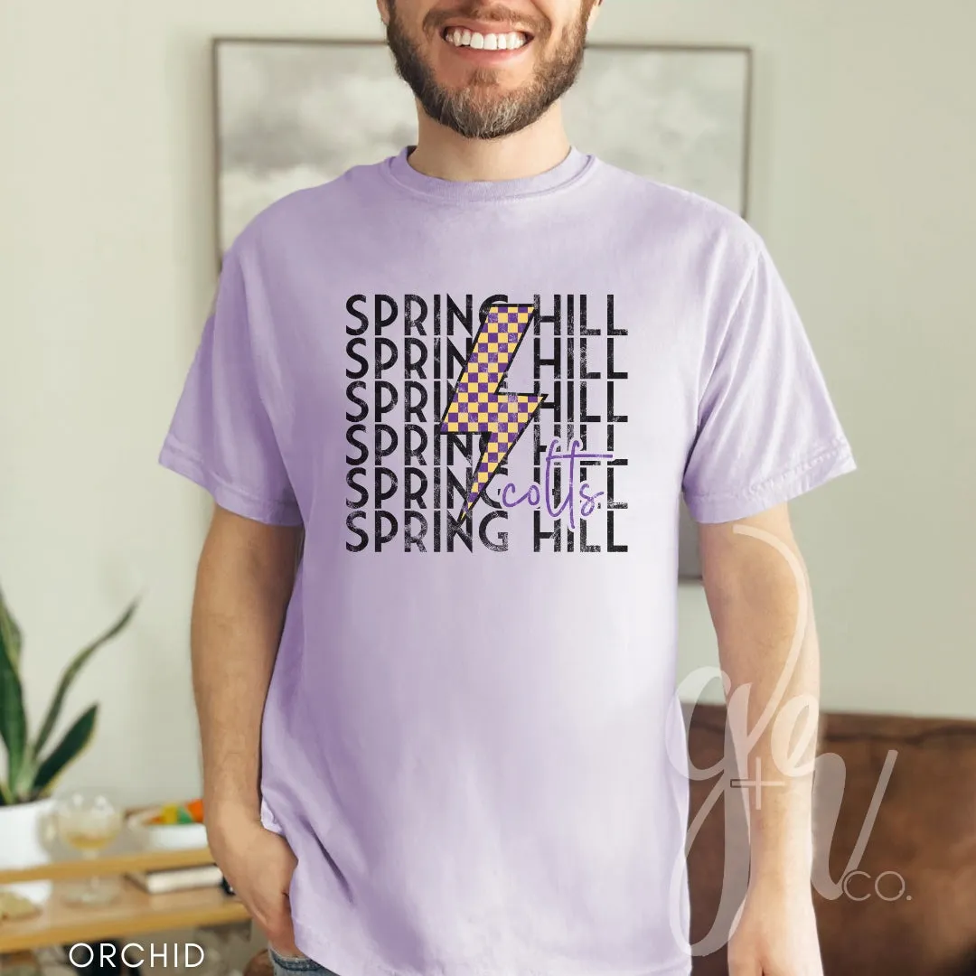 Checkered Bolt Colts (Tees Sweatshirts)