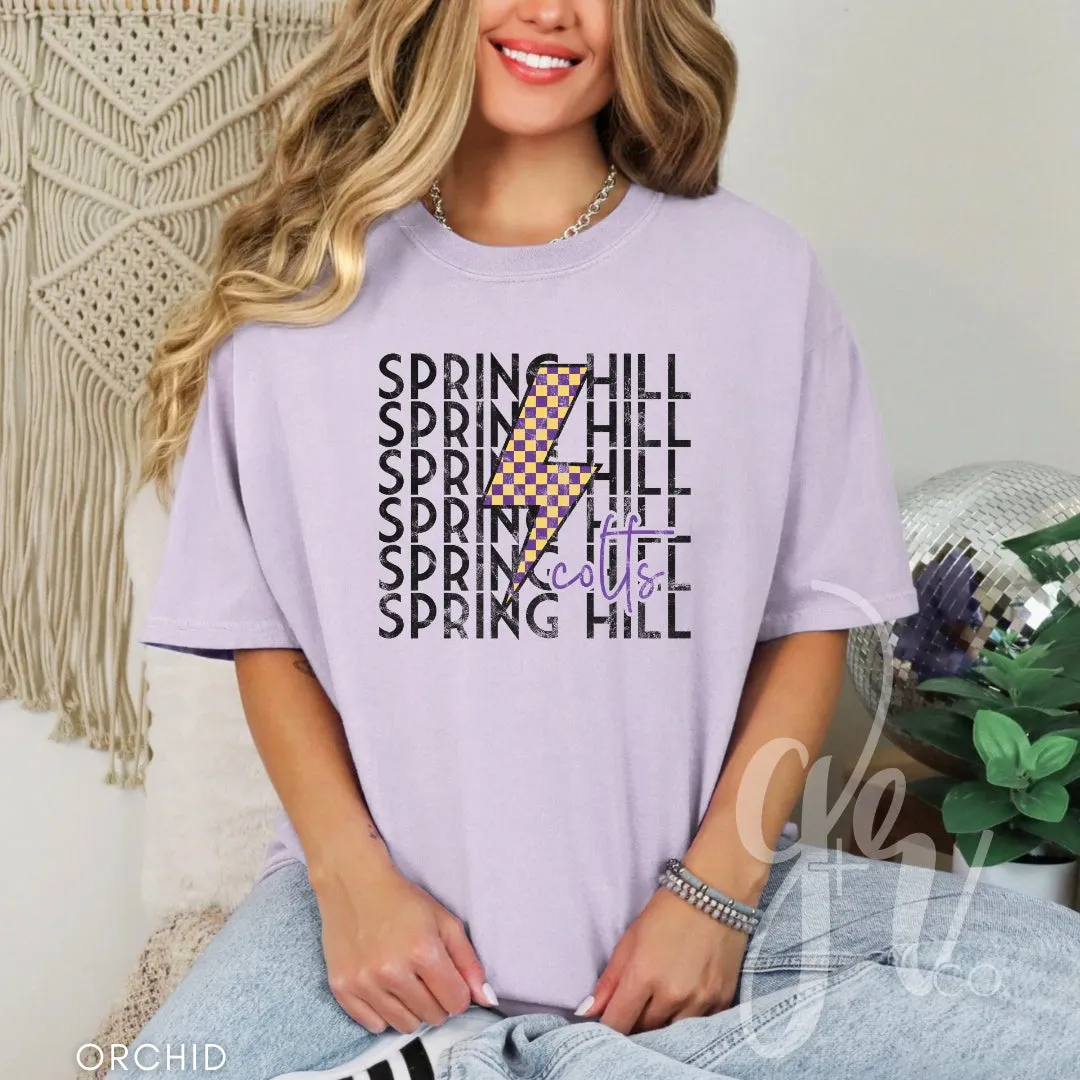 Checkered Bolt Colts (Tees Sweatshirts)