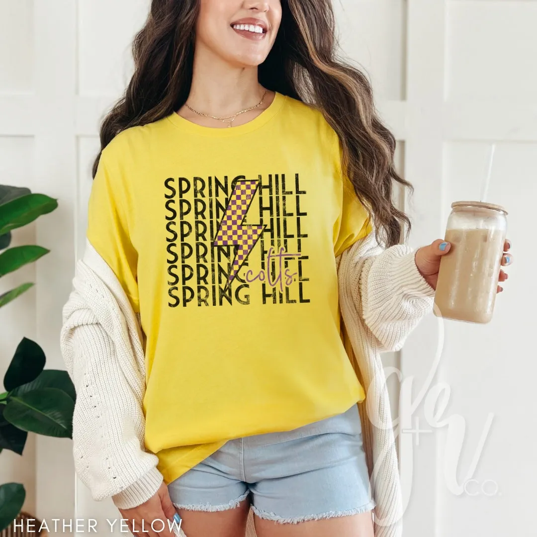 Checkered Bolt Colts (Tees Sweatshirts)