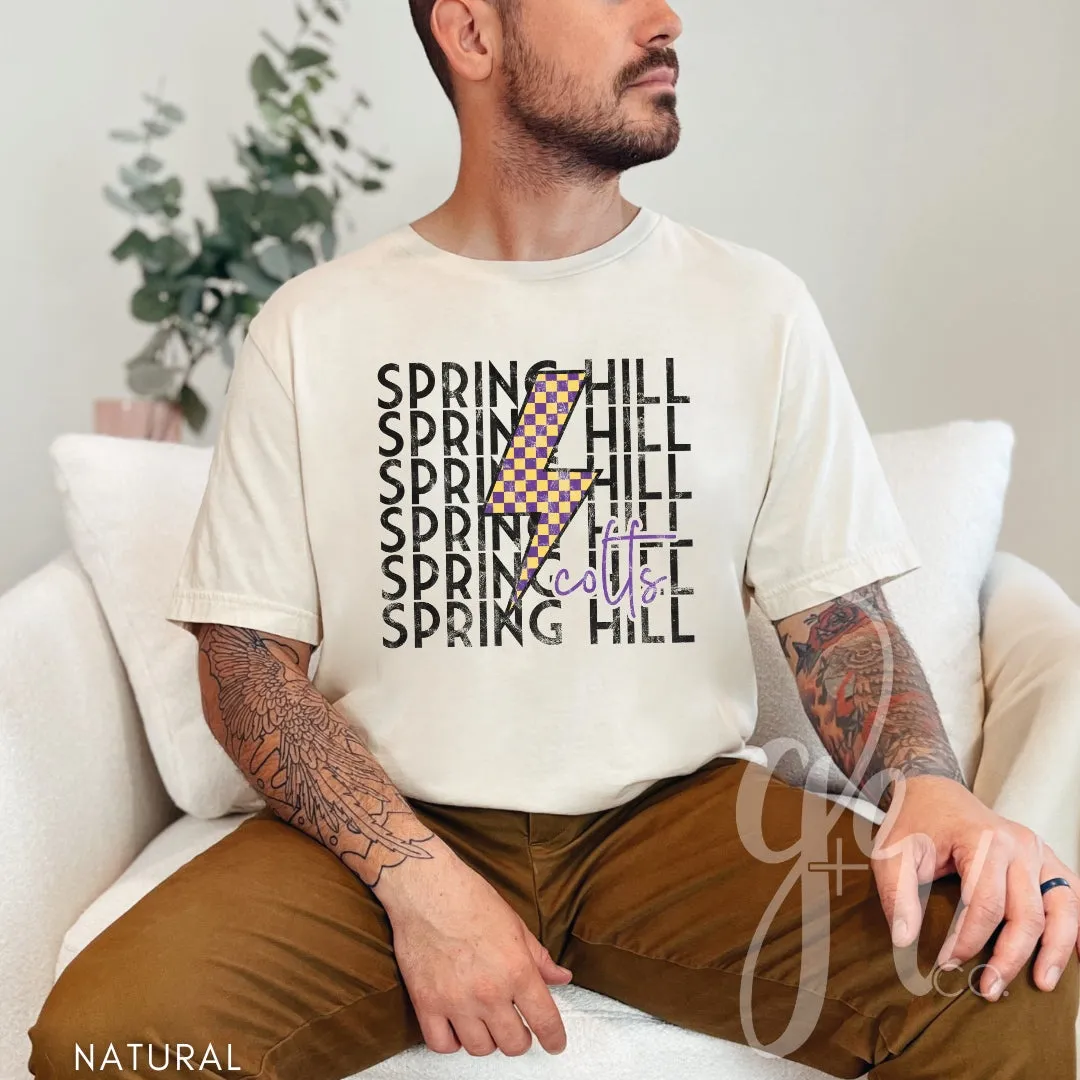 Checkered Bolt Colts (Tees Sweatshirts)