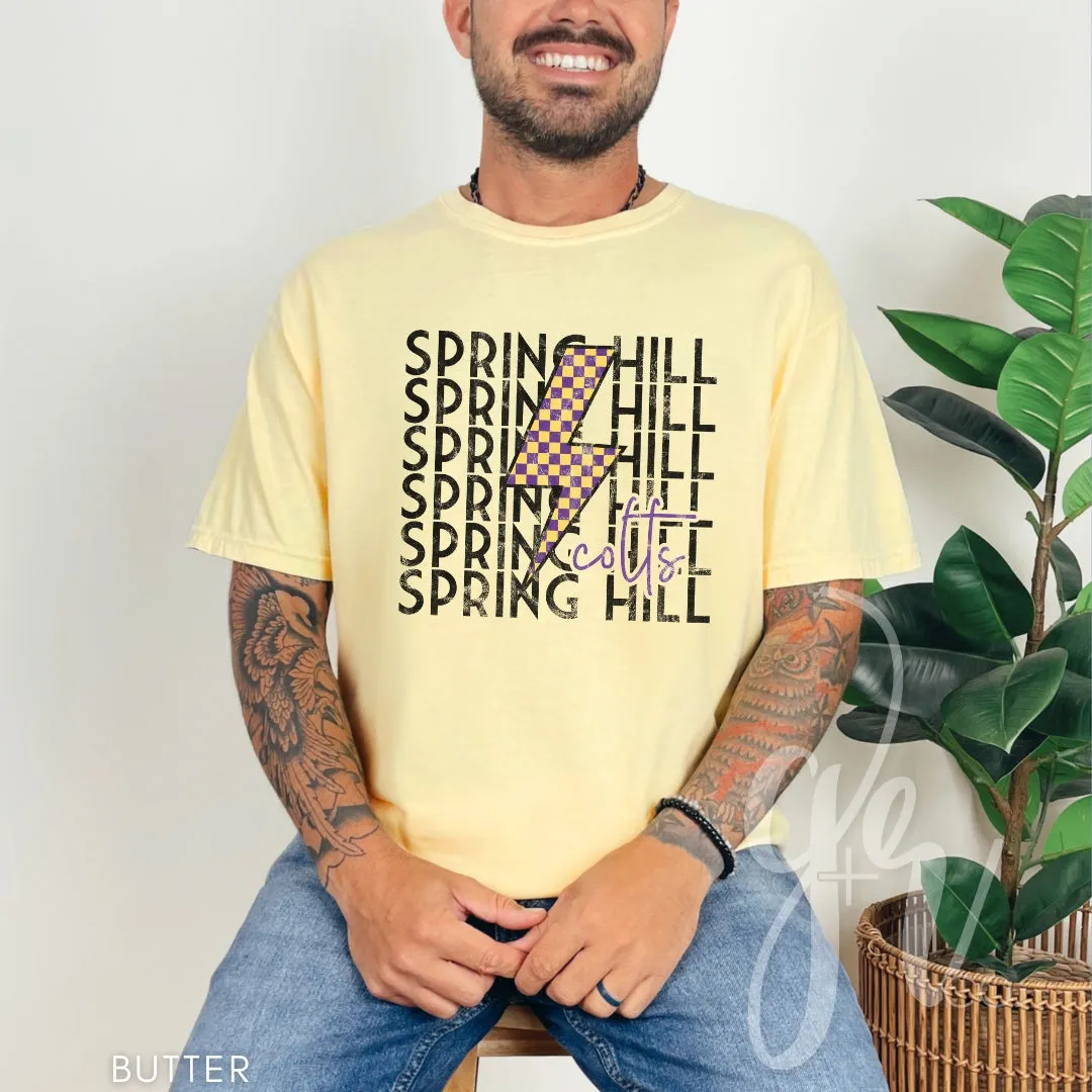 Checkered Bolt Colts (Tees Sweatshirts)