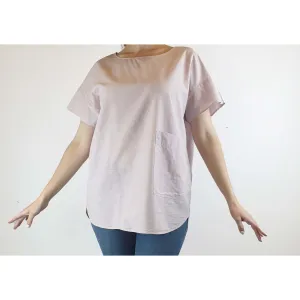 Cos pink cotton-linen mix top with cute front pocket size S (best fits size 10)