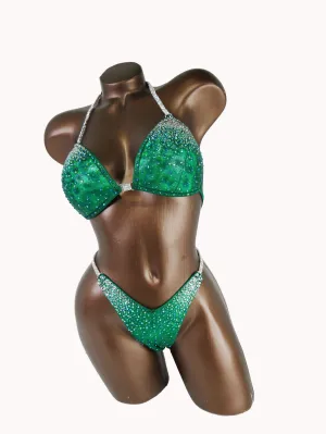 Deep Green Ombre Wellness Suit
