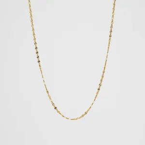 Diamond Cut Disk Chain Necklace