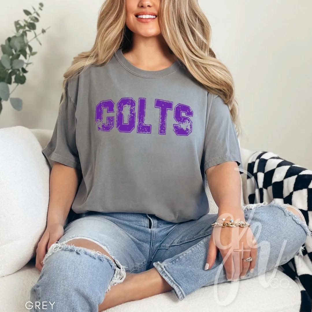 Distressed Varsity Colts (Tees Sweatshirts)