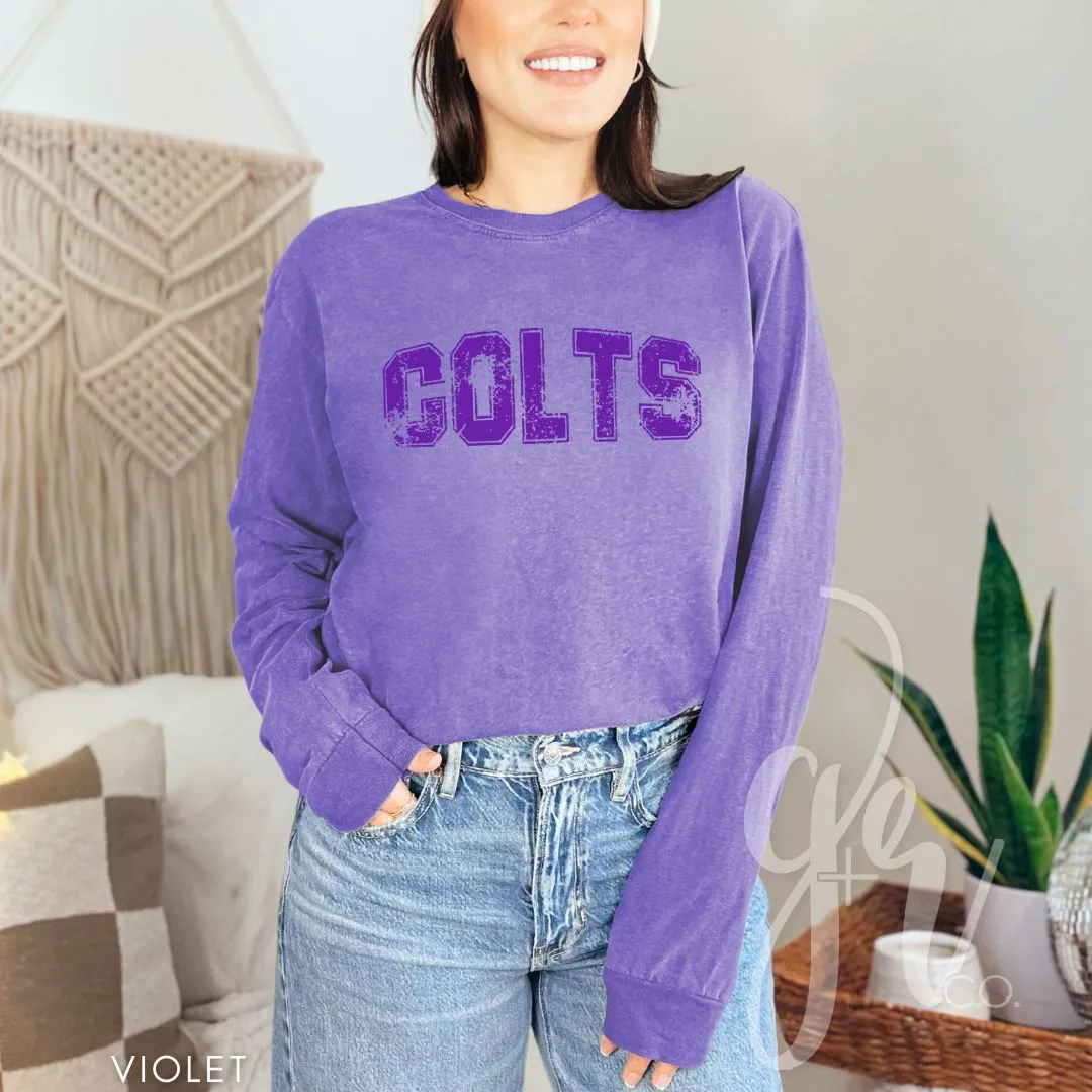 Distressed Varsity Colts (Tees Sweatshirts)