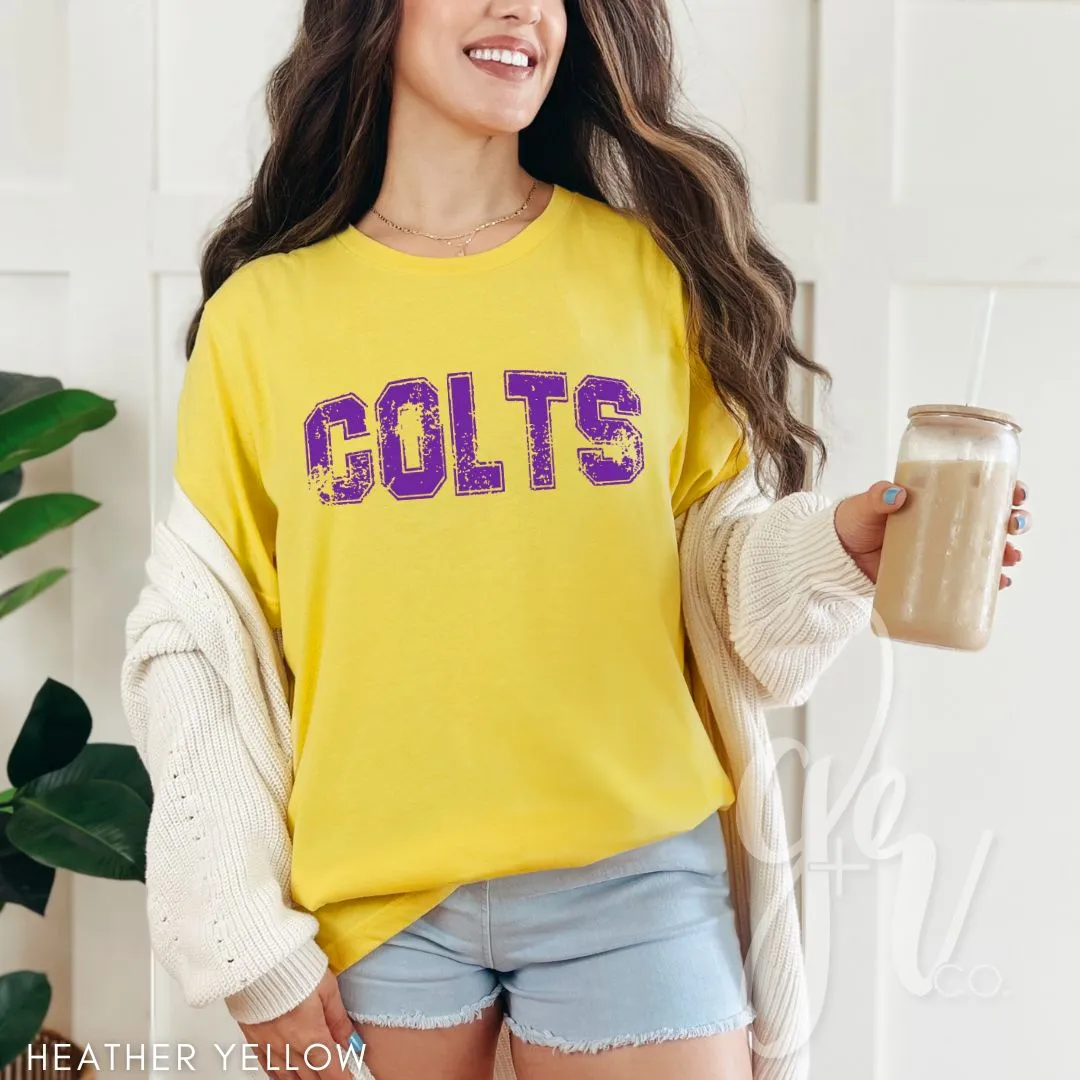 Distressed Varsity Colts (Tees Sweatshirts)