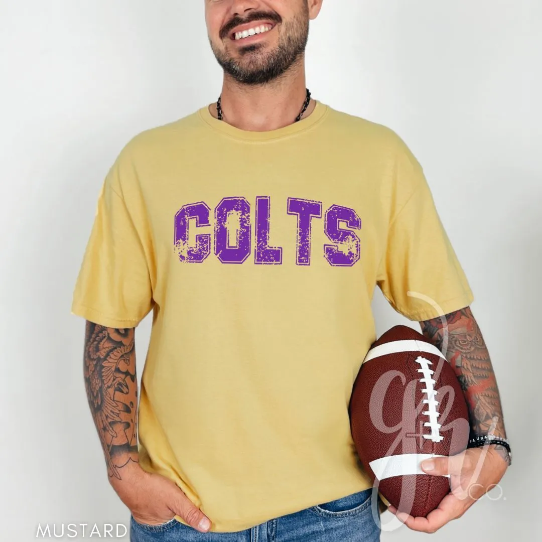 Distressed Varsity Colts (Tees Sweatshirts)