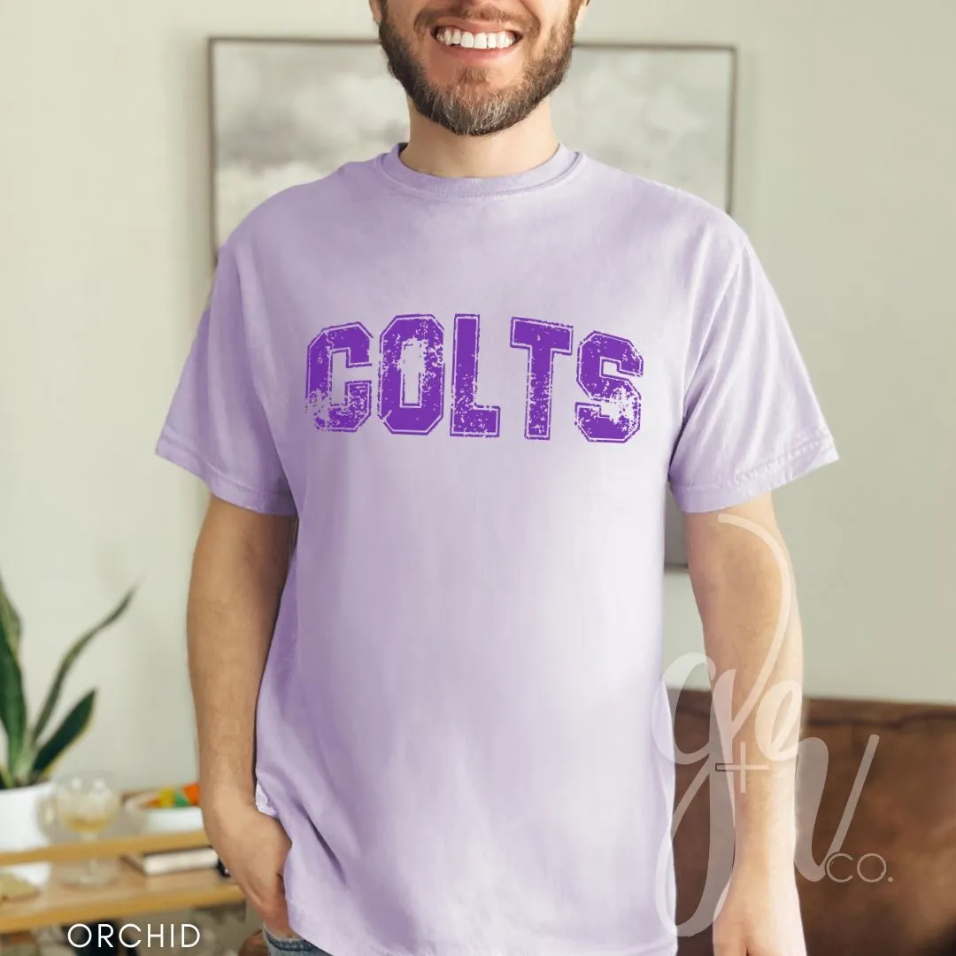 Distressed Varsity Colts (Tees Sweatshirts)
