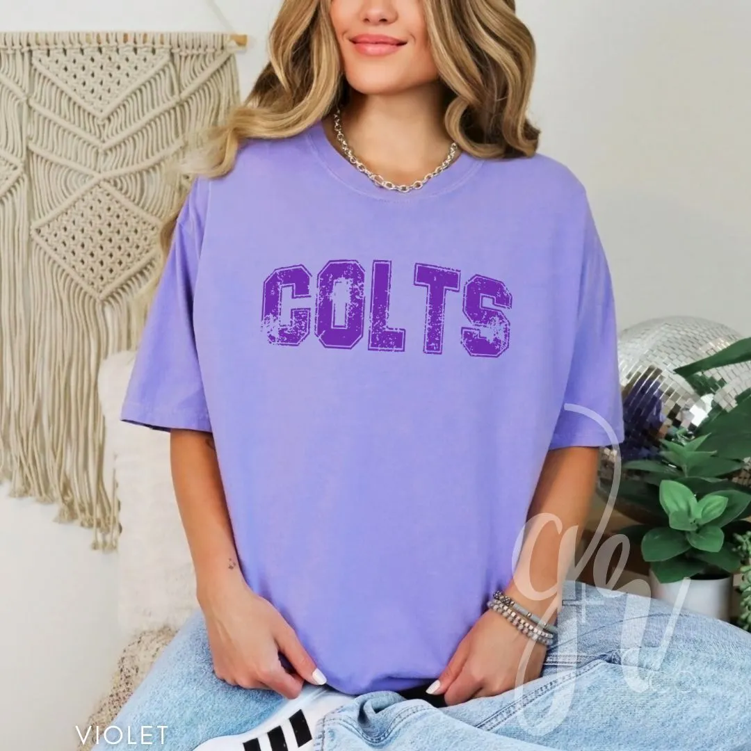 Distressed Varsity Colts (Tees Sweatshirts)