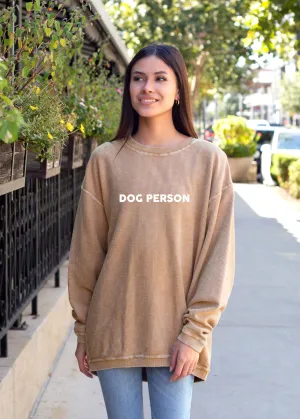 Dog Person Cord Sweatshirt