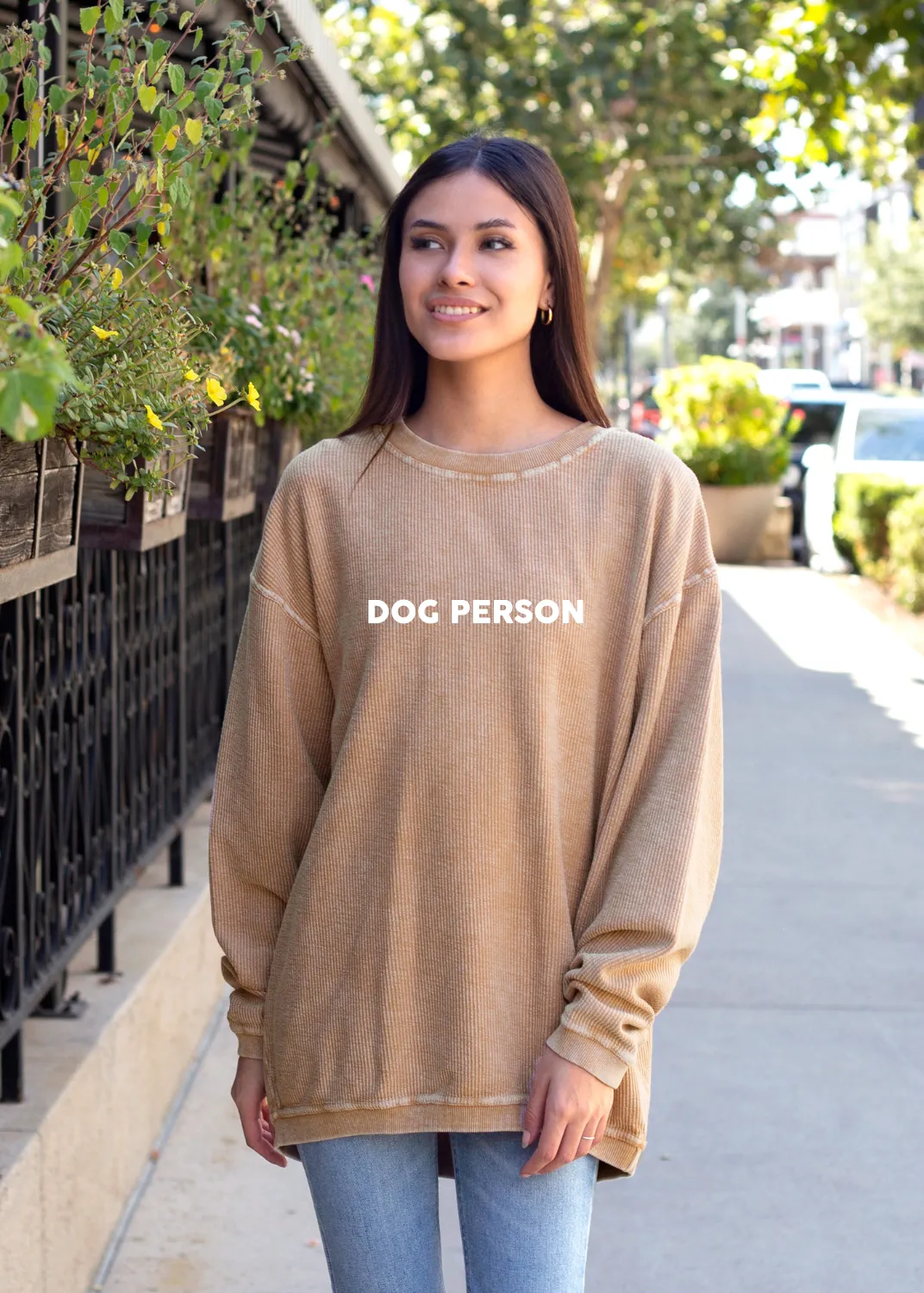 Dog Person Cord Sweatshirt