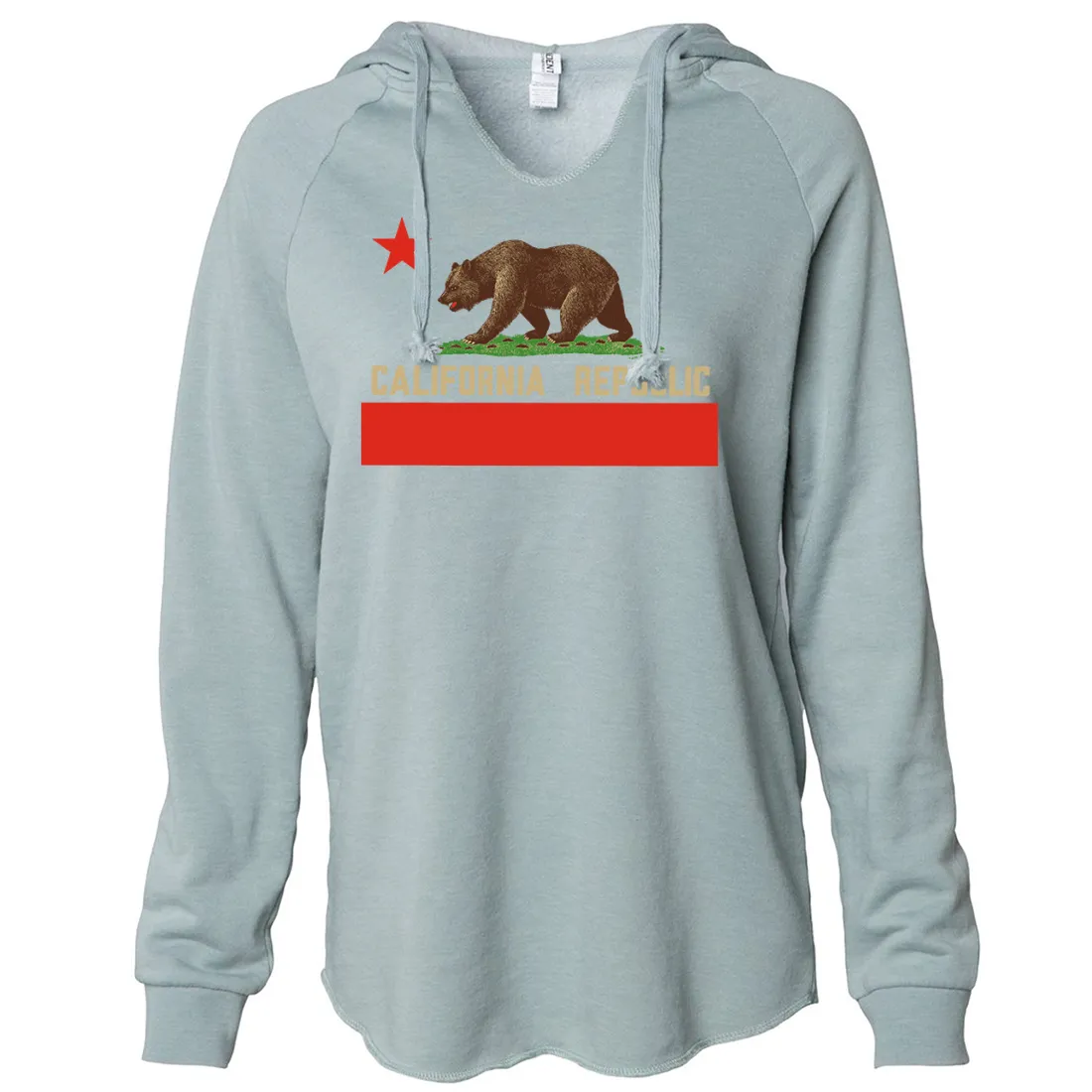 Don Pimentel California Republic Bear Flag Women's Soft Hooded Pullover