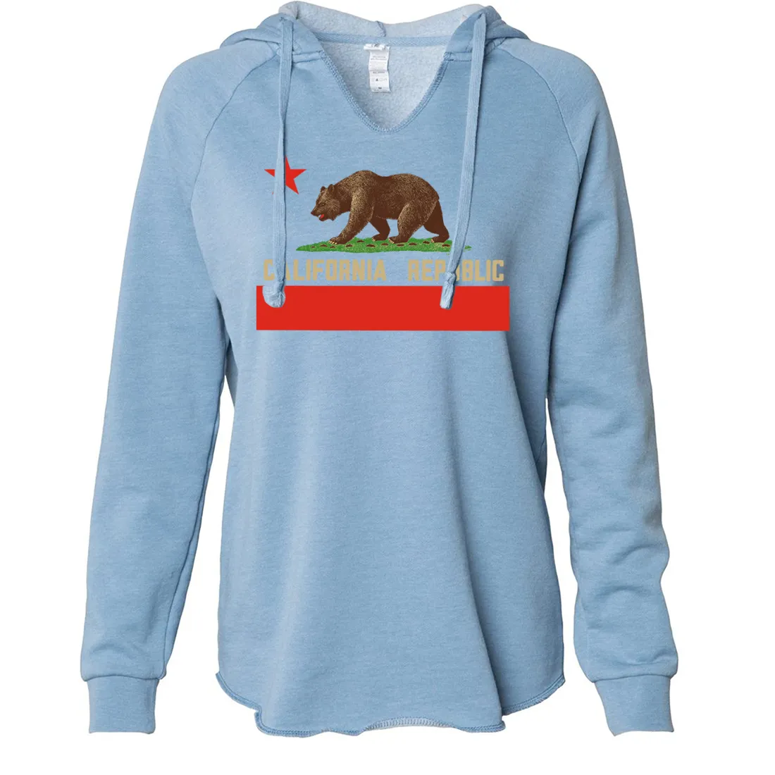 Don Pimentel California Republic Bear Flag Women's Soft Hooded Pullover