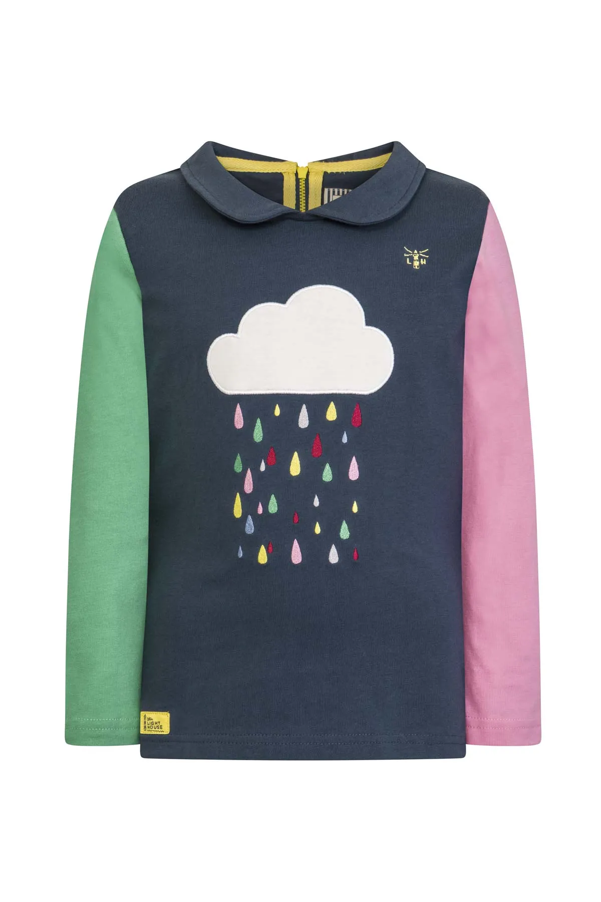 Emmie Jersey Top - Raindrop Applique