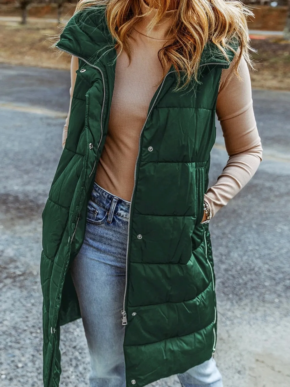 Evergreen Puffer Vest