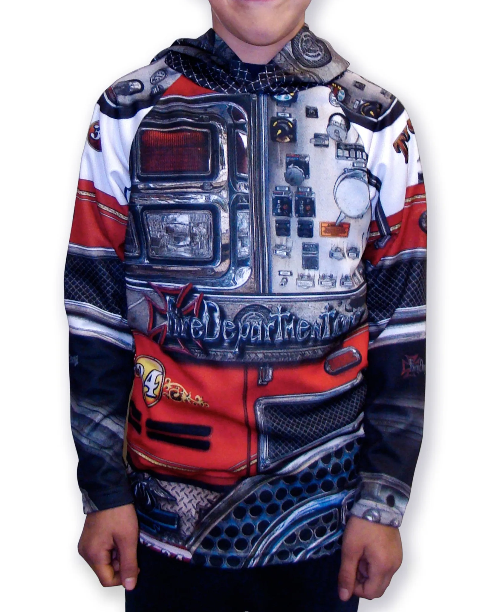 FIRE ENGINE Hoodie Chomp Shirt by MOUTHMAN®