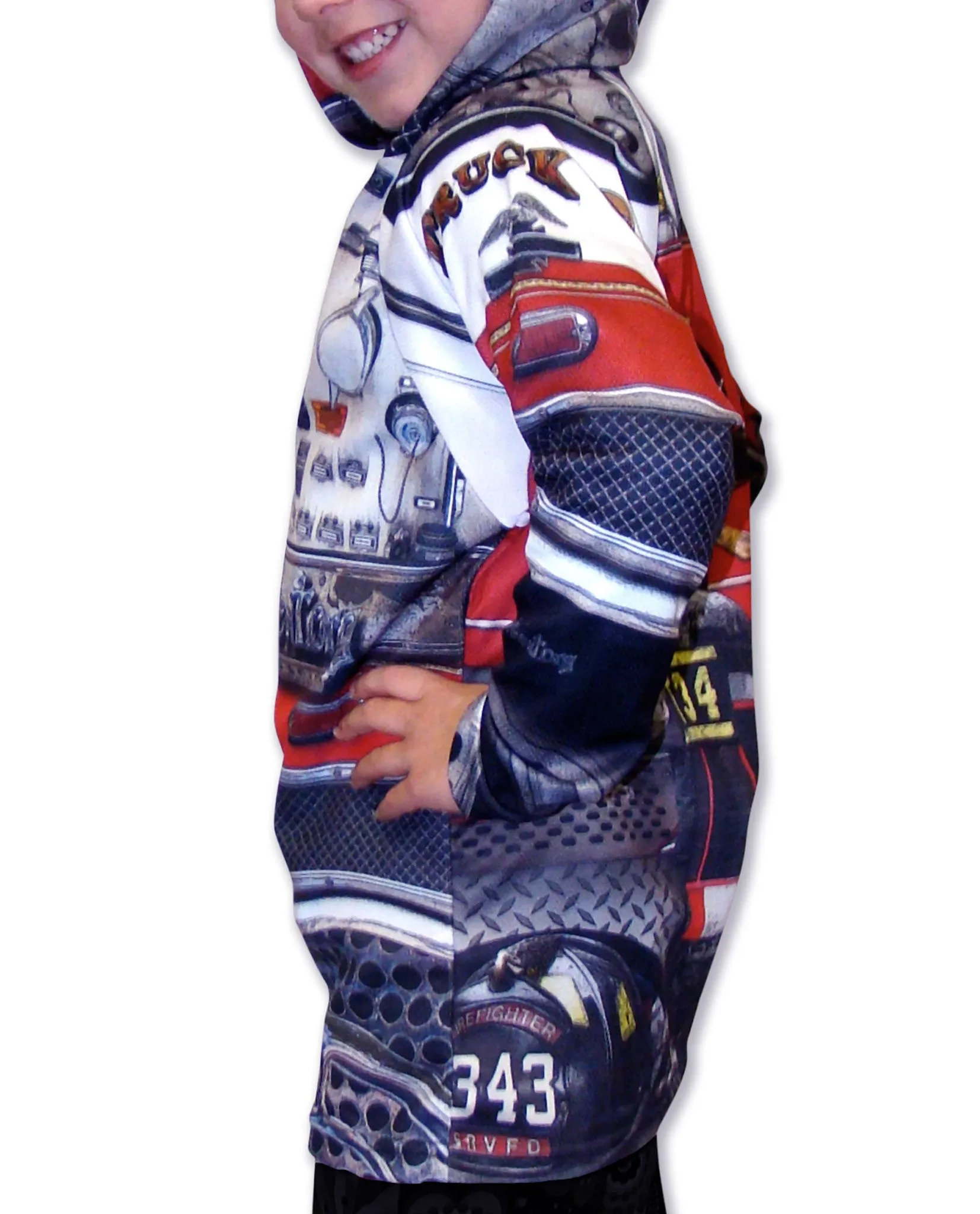 FIRE ENGINE Hoodie Chomp Shirt by MOUTHMAN®