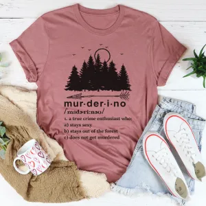 Graphic T-Shirts Murderino Noun Tee