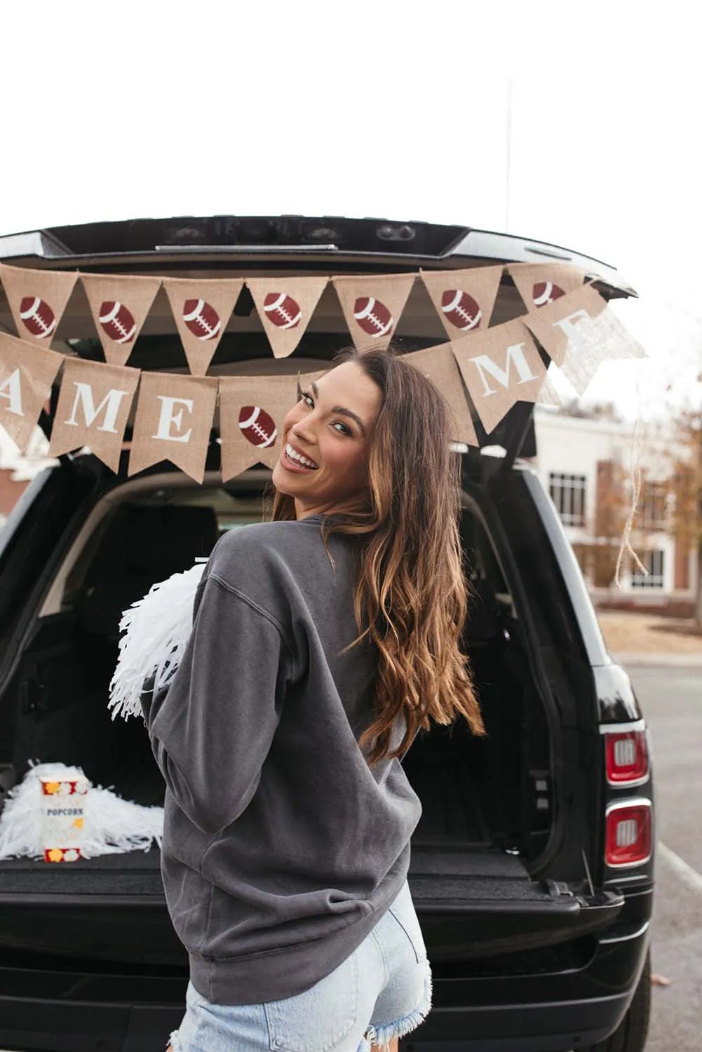Gray COWBOY OSU Go Pokes Oversized Sweatshirt