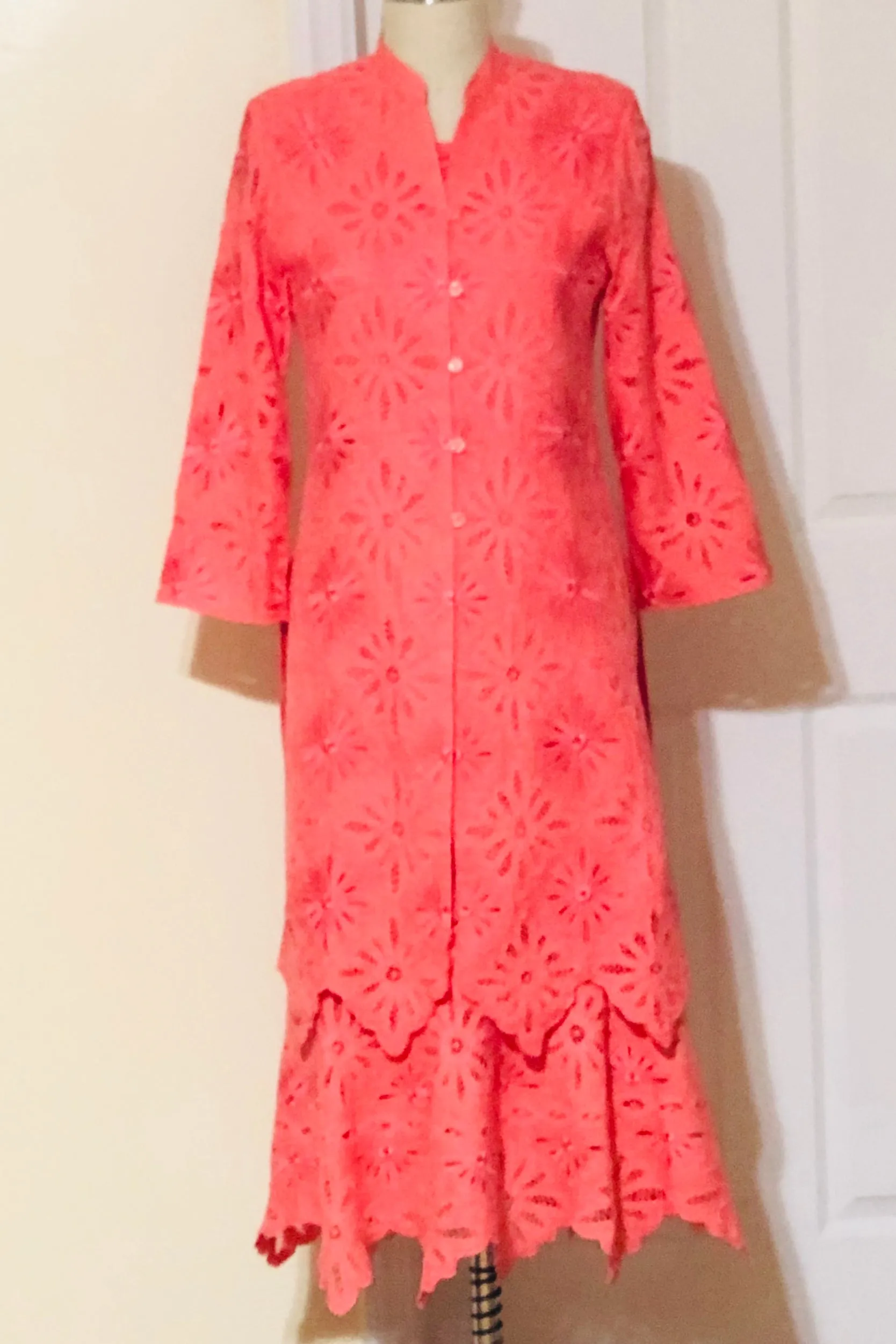 Handmade Battenberg Lace Skirt Suit (Style # 7343CS)