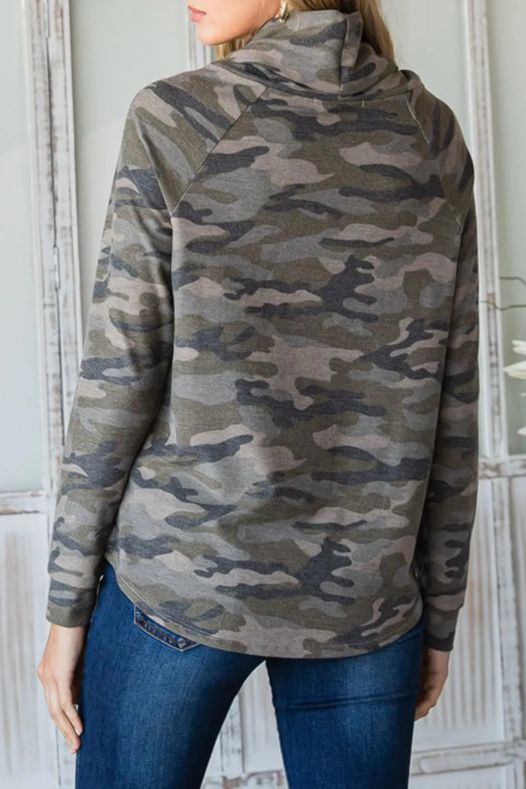 Hide & Seek Camouflage Turtleneck