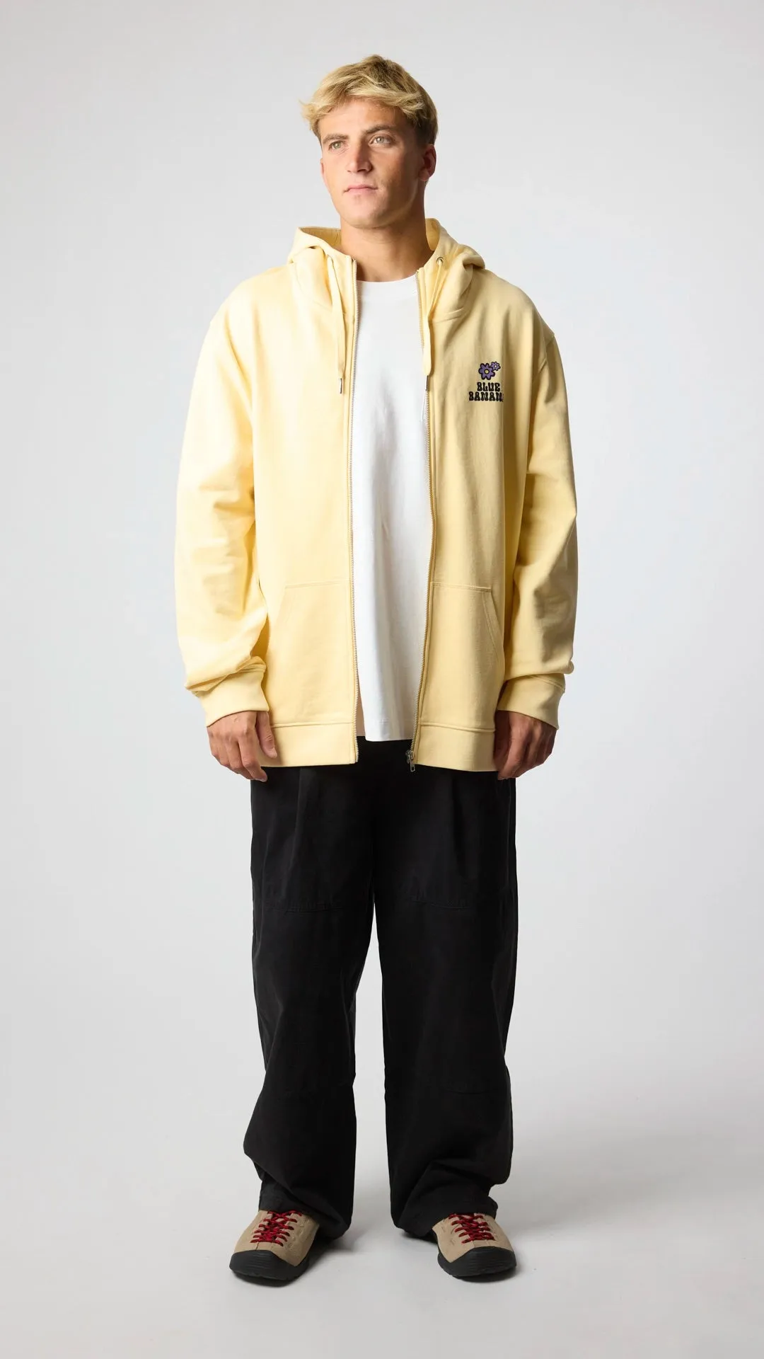 HOODIE FULL ZIP HARDY LIGHT YELLOW