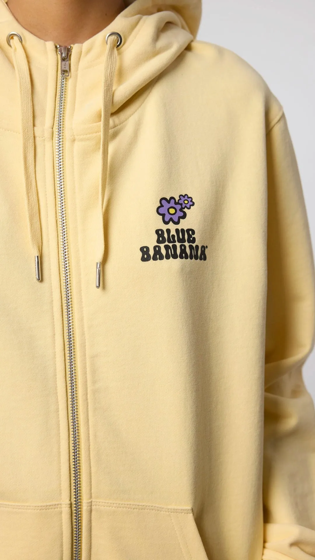 HOODIE FULL ZIP HARDY LIGHT YELLOW