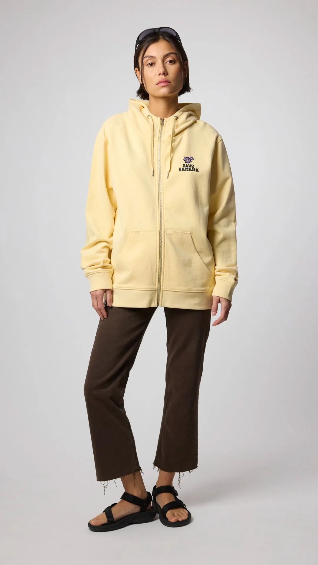 HOODIE FULL ZIP HARDY LIGHT YELLOW