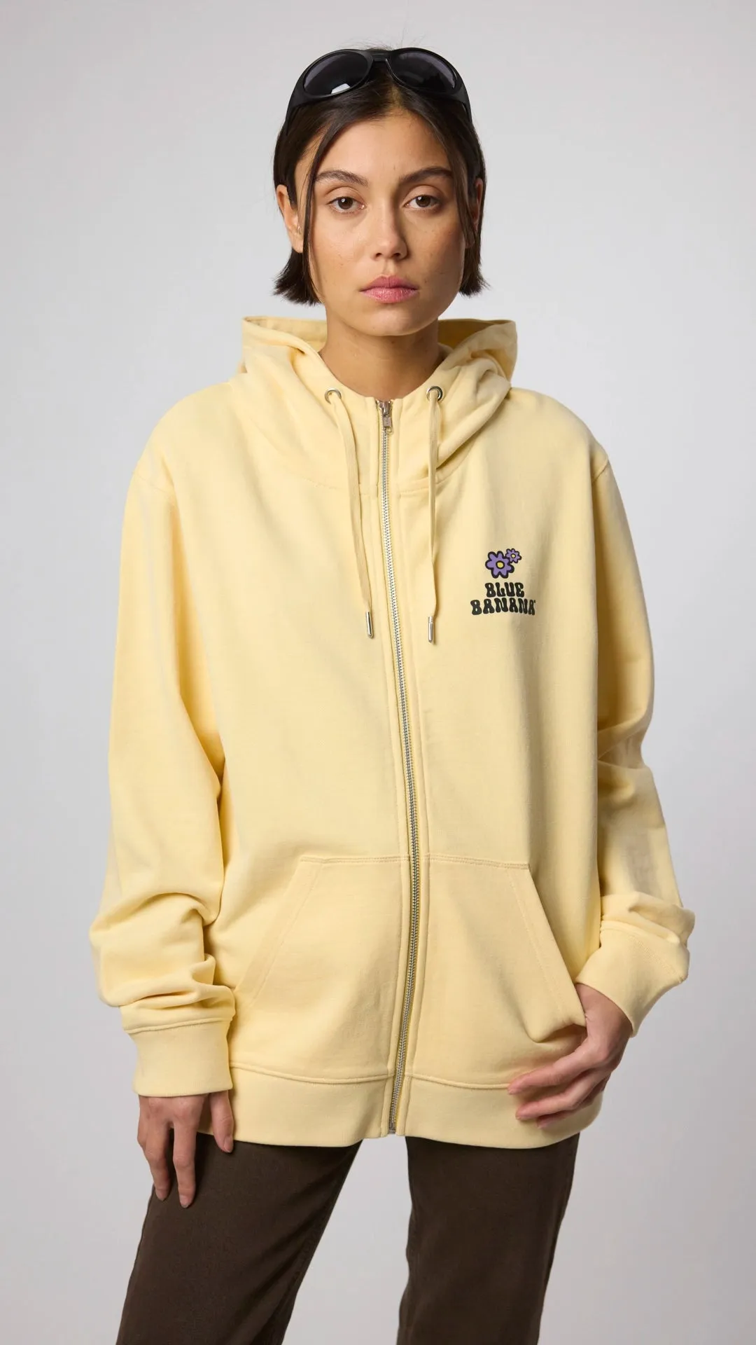 HOODIE FULL ZIP HARDY LIGHT YELLOW