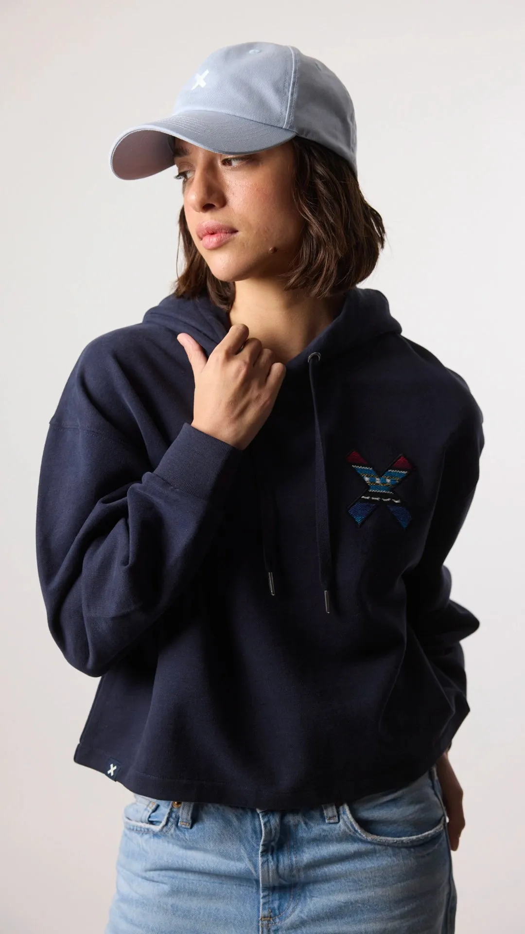 HOODIE MUJER CLASSIC AZUL MARINO