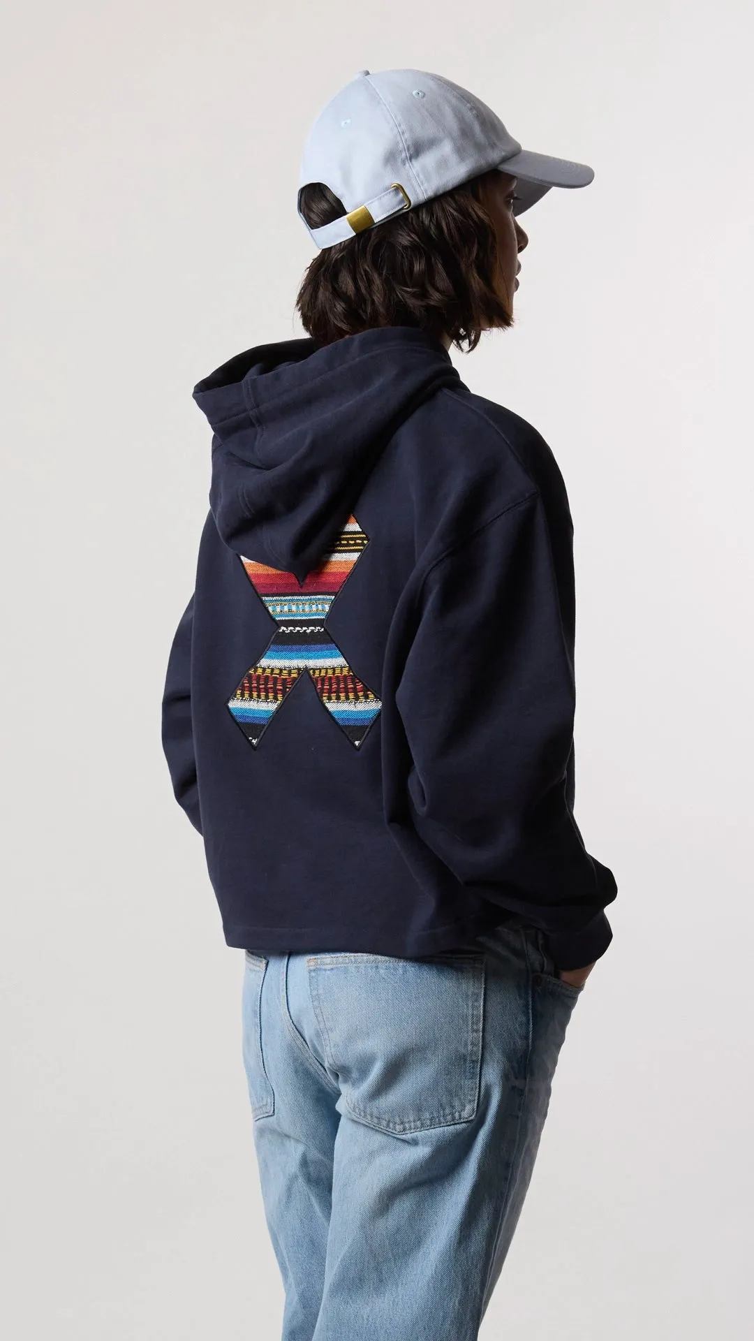 HOODIE MUJER CLASSIC AZUL MARINO