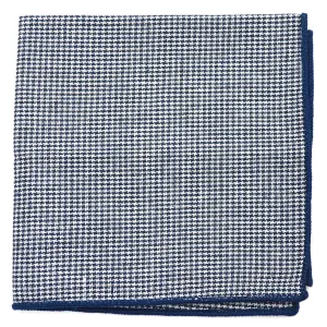 Houndstooth Navy Pocket Square