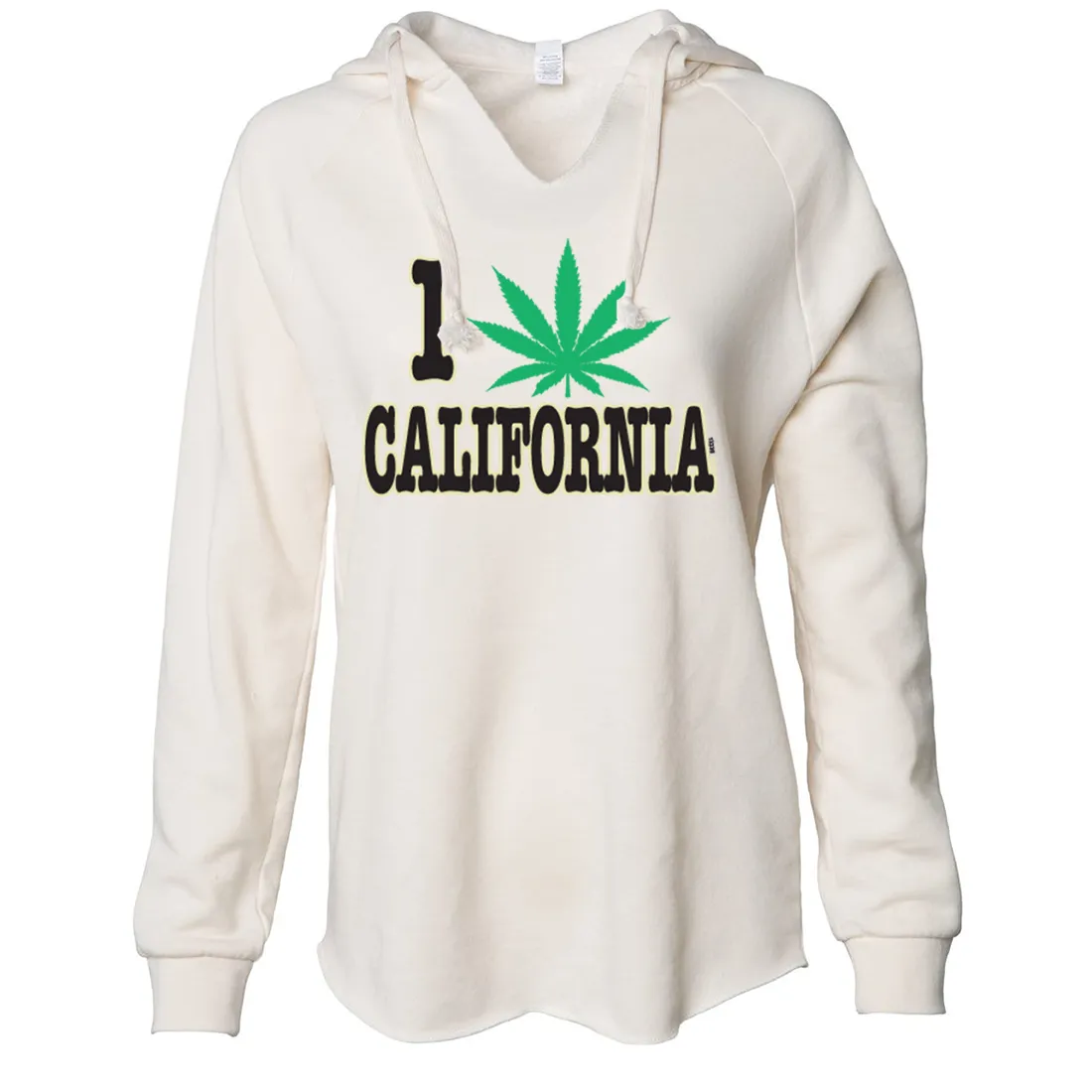 I  Love Pot California Women's Soft Hooded Pullover