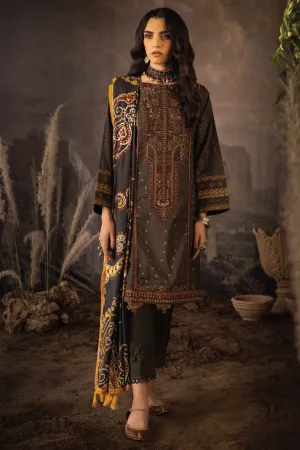 ILC-02 FAWHA - 3PC | Iznik Zarafshan Linen Collection 2021 | Unstitched Embroidered Linen Organza Suits