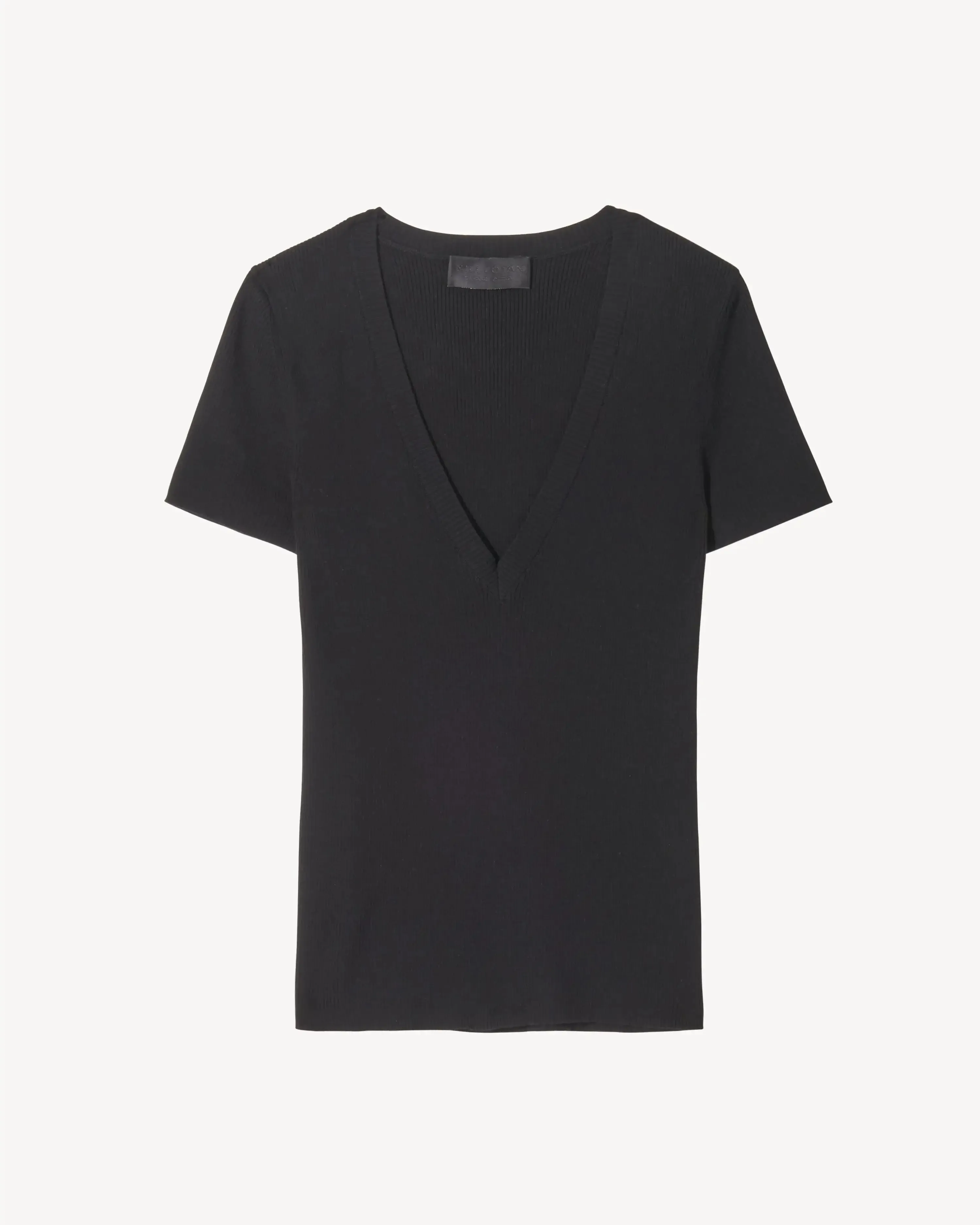Italia Knit tee in black