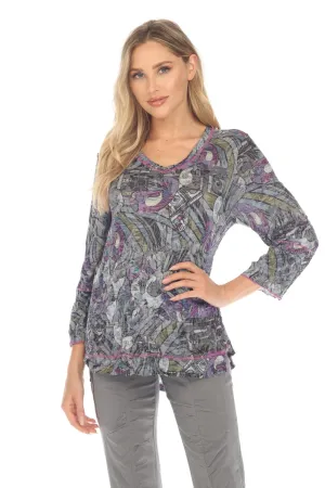 Julia Top - Amethyst Mosaic