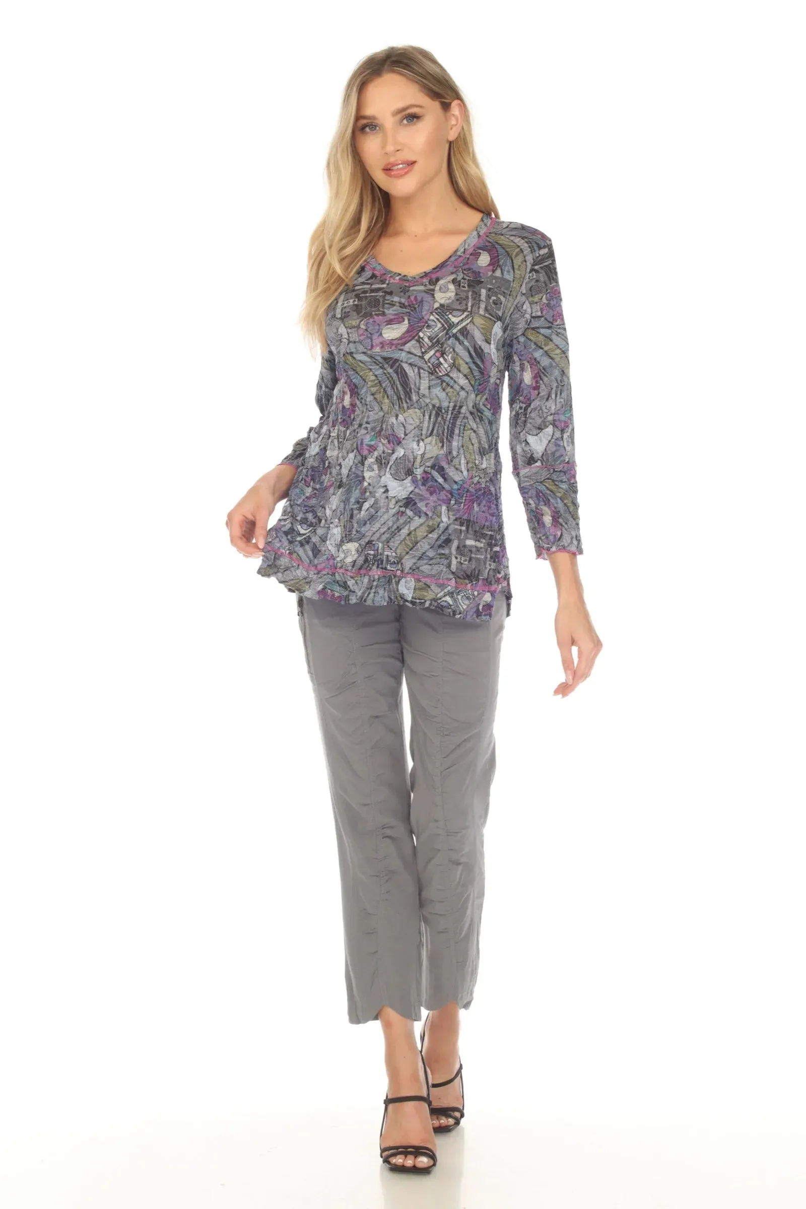 Julia Top - Amethyst Mosaic