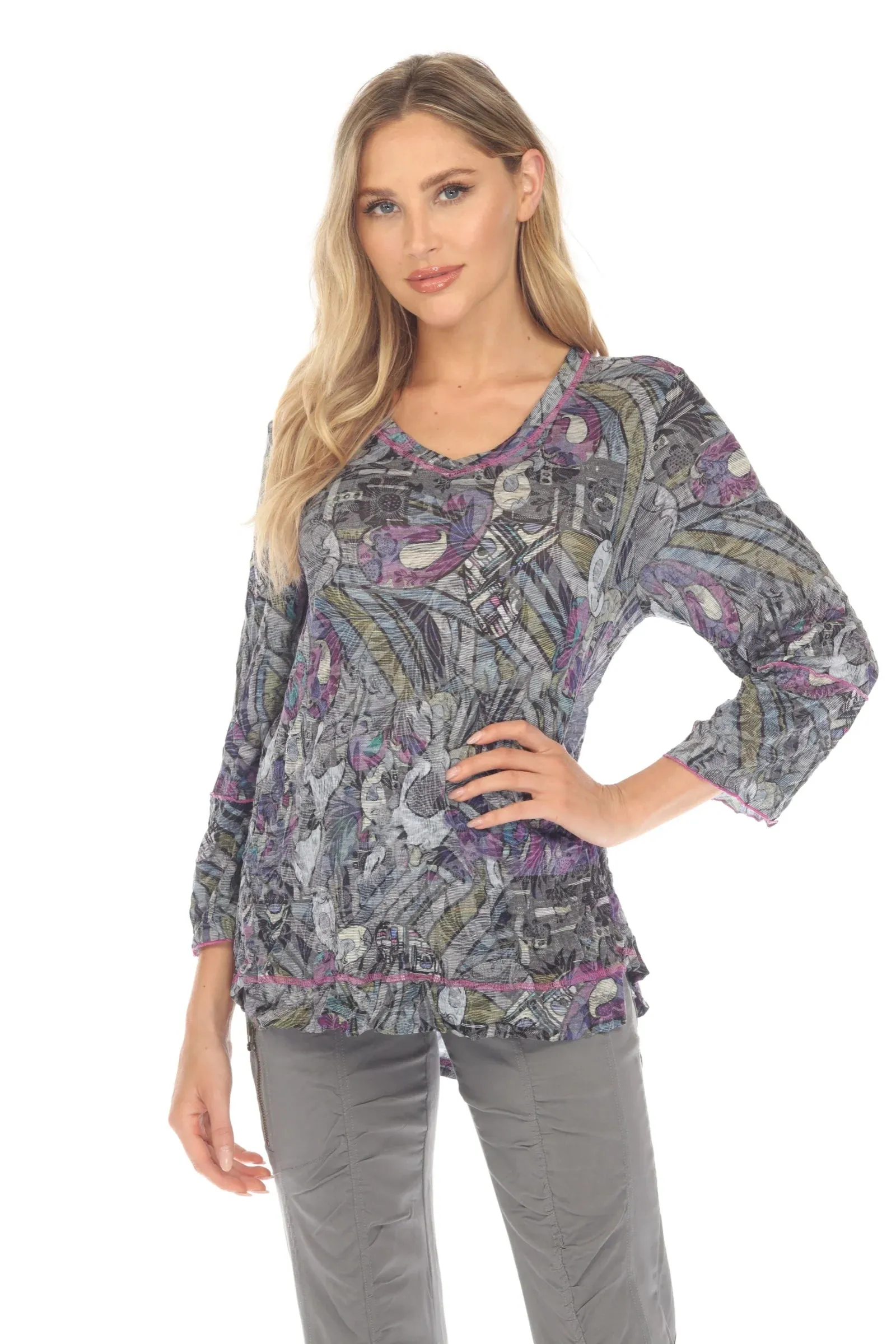 Julia Top - Amethyst Mosaic