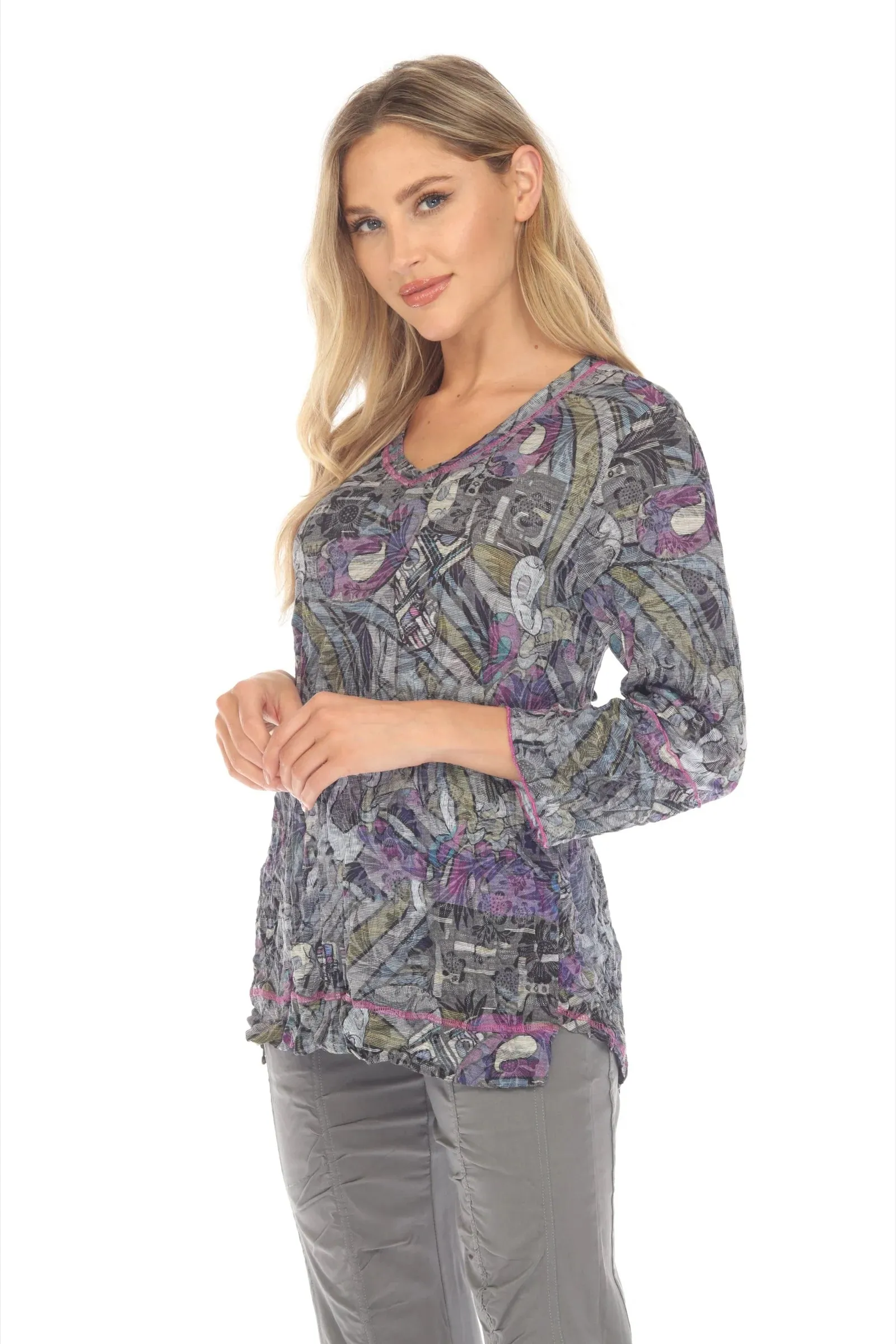Julia Top - Amethyst Mosaic