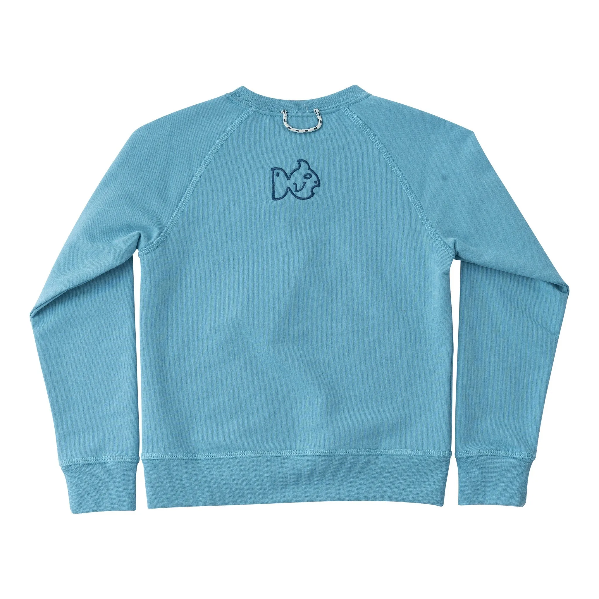 Kid's Crew Control Sweatshirt in Adriatic Blue