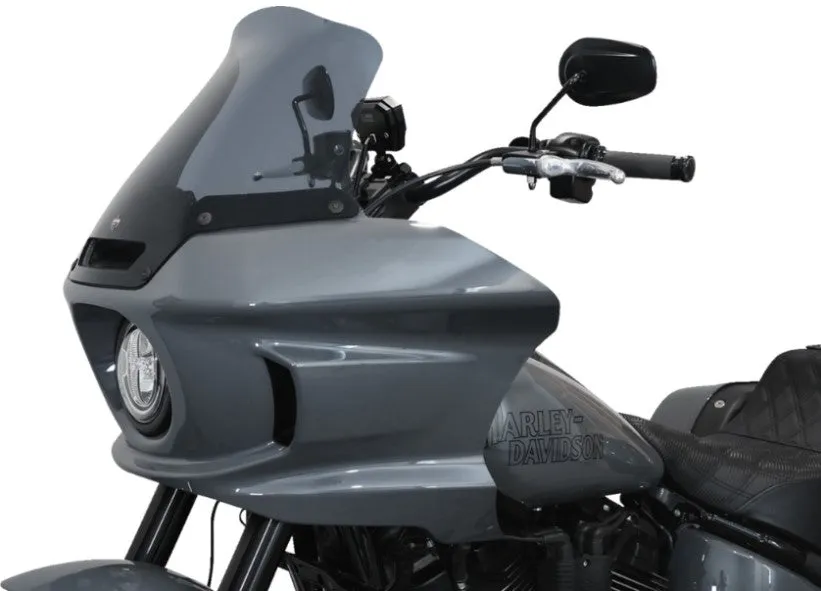 Klockwerks Flare Windshield - 10" - Dark Smoke- For 2022-2024 Softail Low Rider ST FXLRST